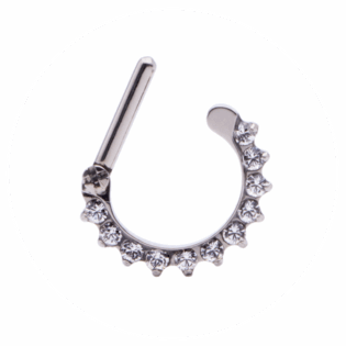 Crystal Zircons Septum Clicker