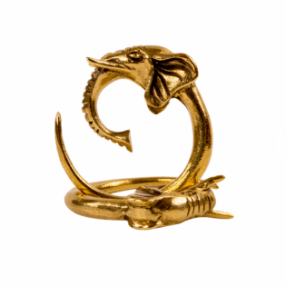 Boucles d'oreilles éléphant en bronze