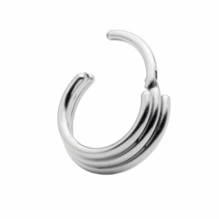 Anneau à segment triple pyramide Hoop Clicker